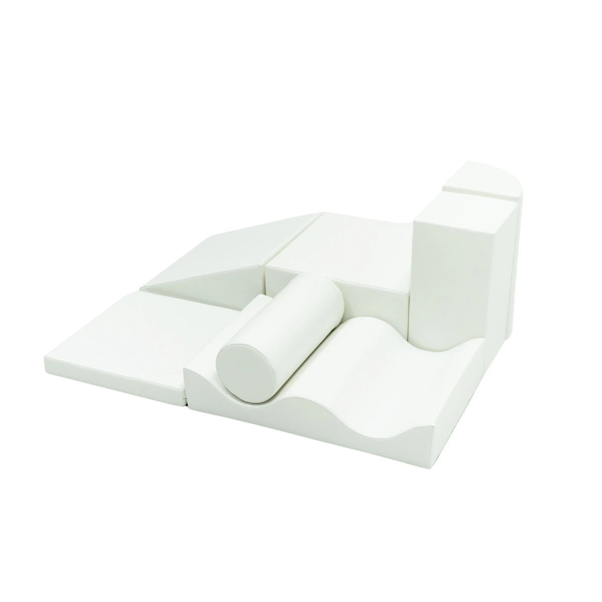 Soft Play Seven Foam Block Set in White