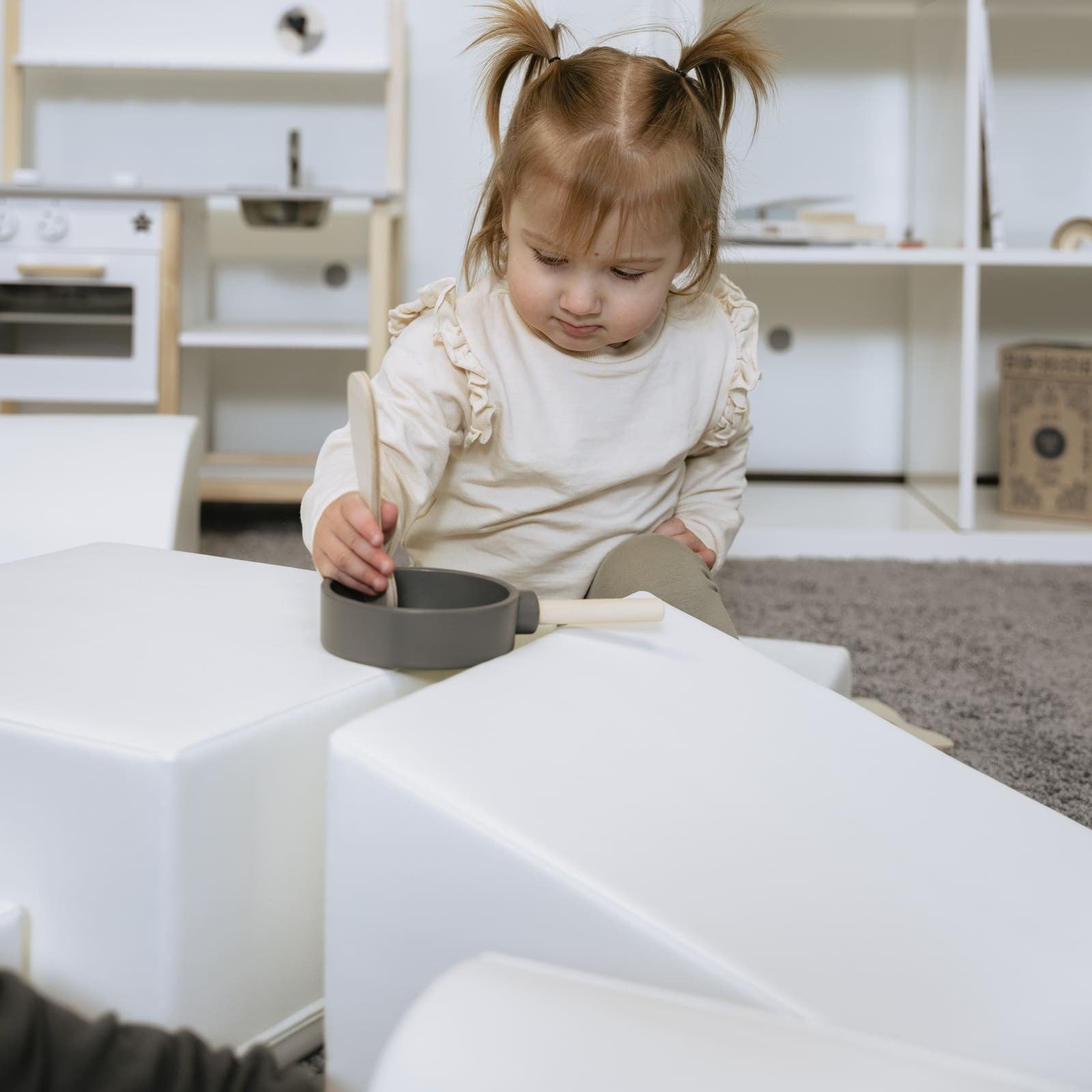 Soft Play Seven Foam Block Set in White
