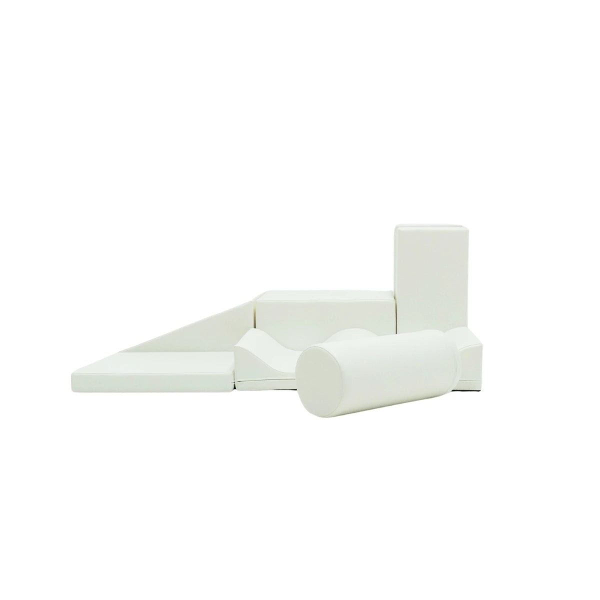 Soft Play Seven Foam Block Set in White