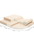 Soft Play Foam Block Set Six Piece Beige Explorer