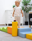 Soft Play 6 Foam Block Set in Light Multicolor