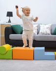 Soft Play 6 Foam Block Set in Light Multicolor