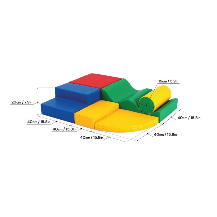 Multicolor Foam Block Play Set for Kids