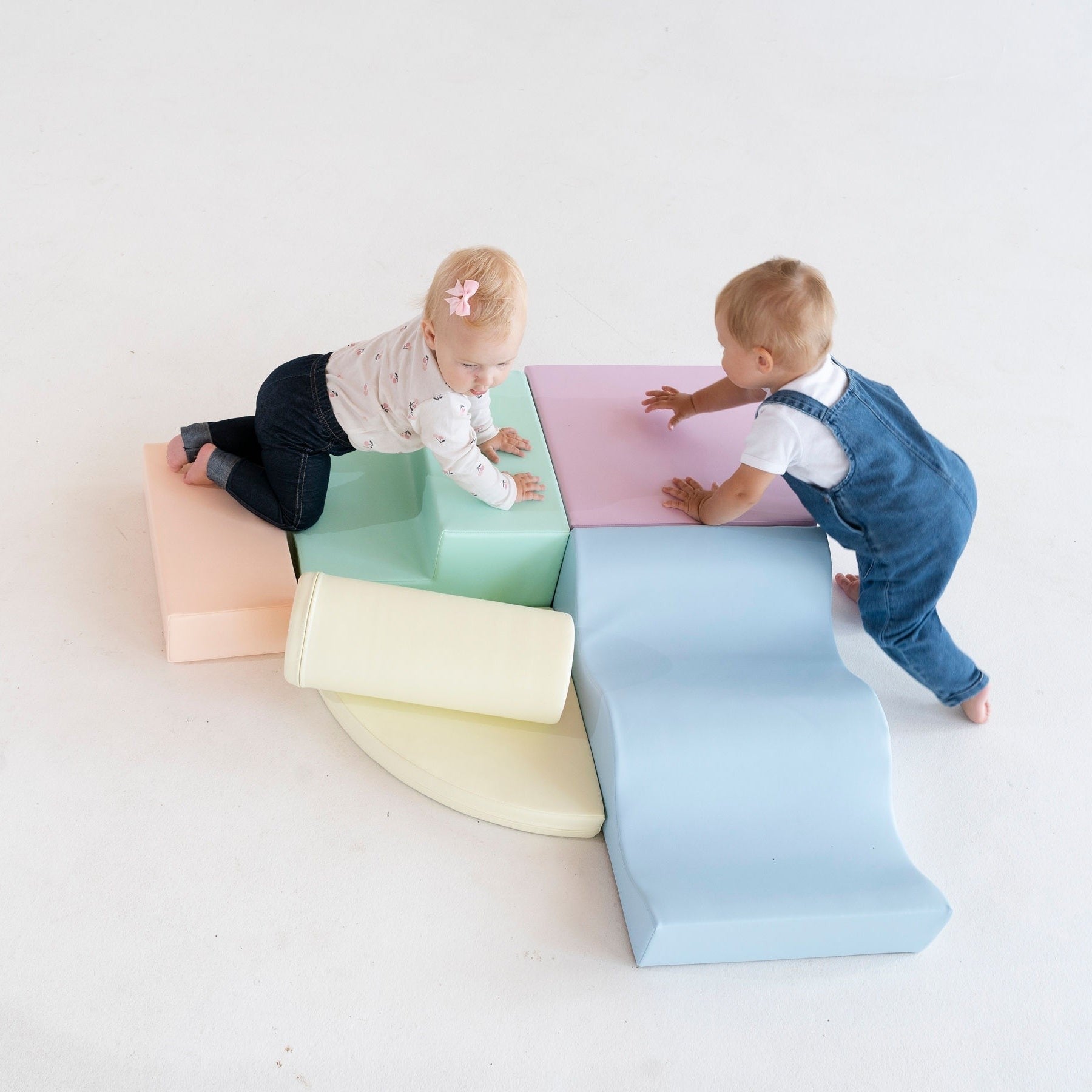 Soft Play Foam Block Set Light Pastel Explorer