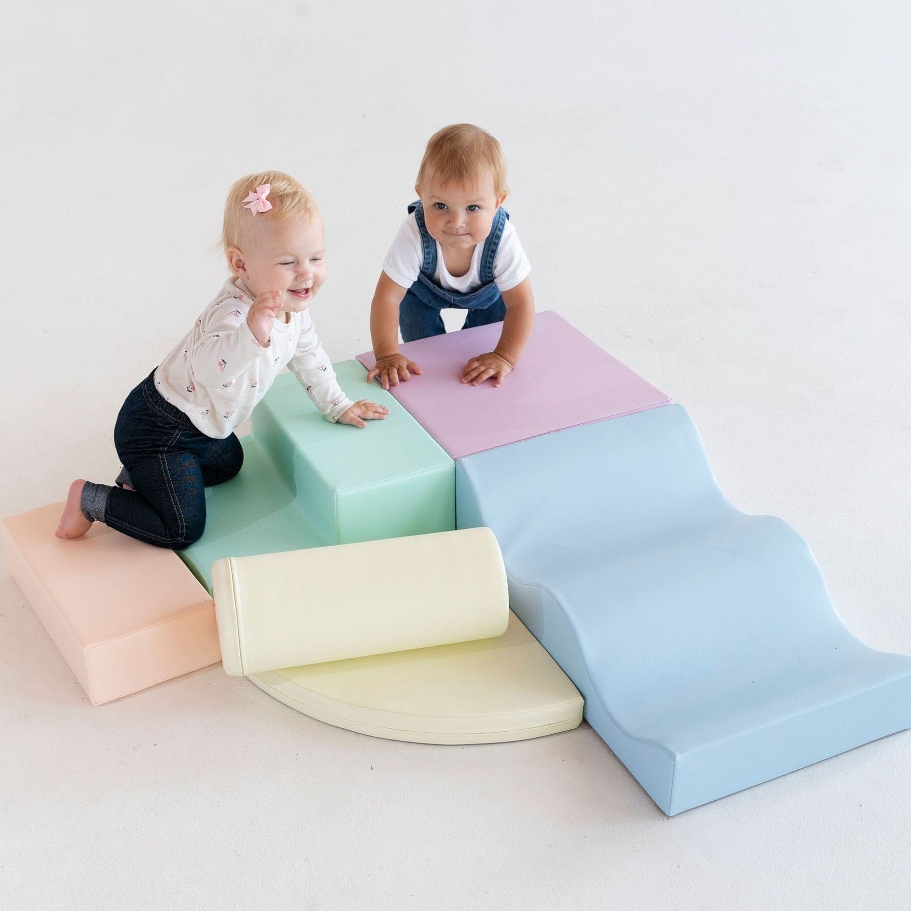 Soft Play Foam Block Set Light Pastel Explorer