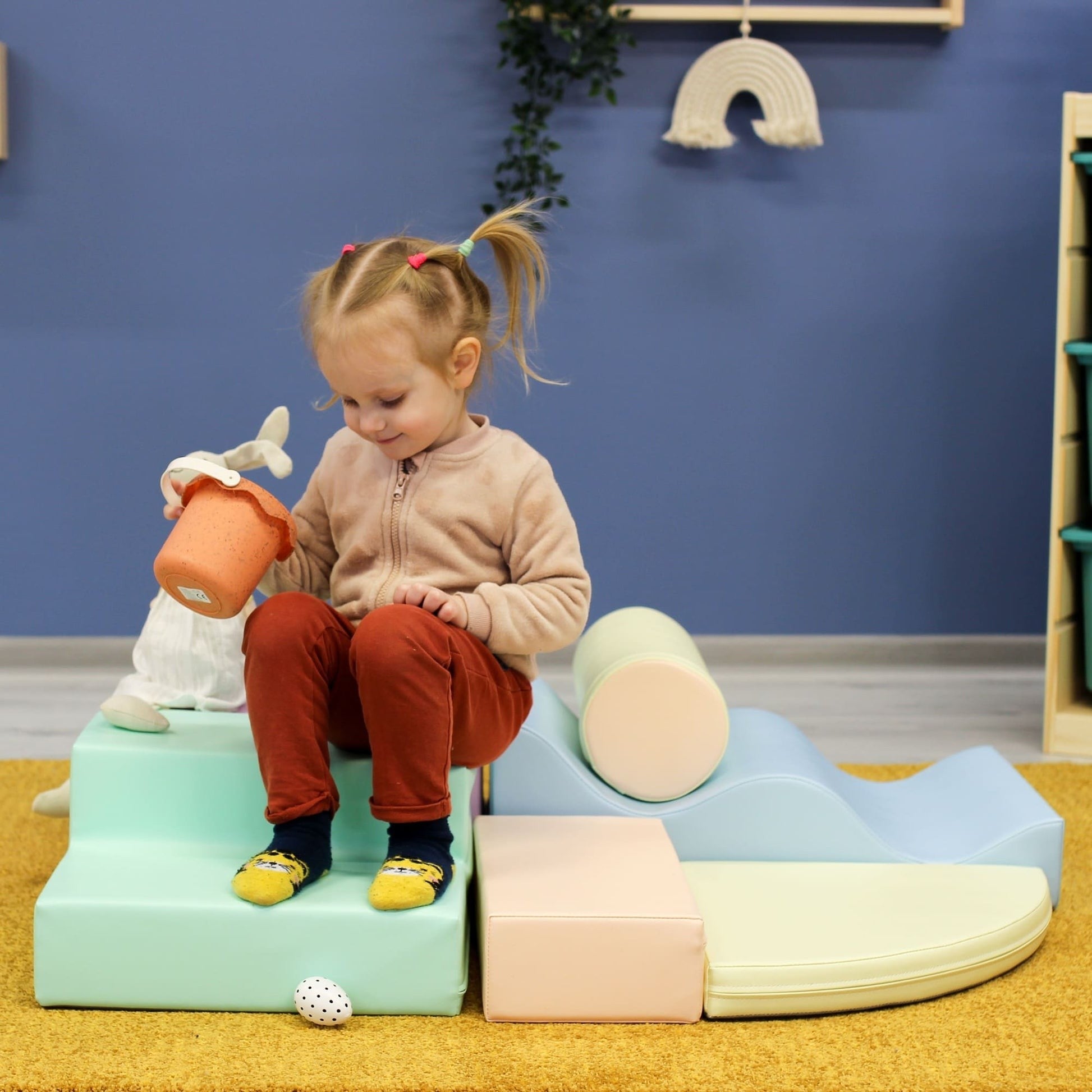 Soft Play Foam Block Set Light Pastel Explorer