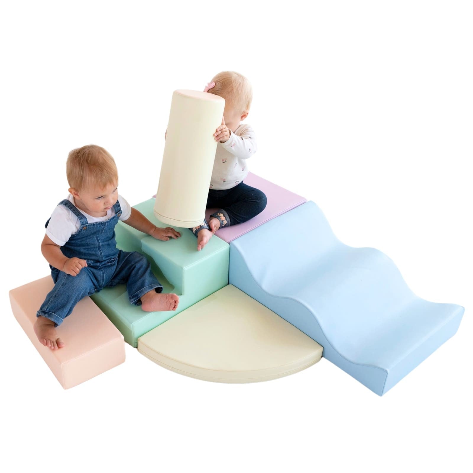 Soft Play Foam Block Set Light Pastel Explorer