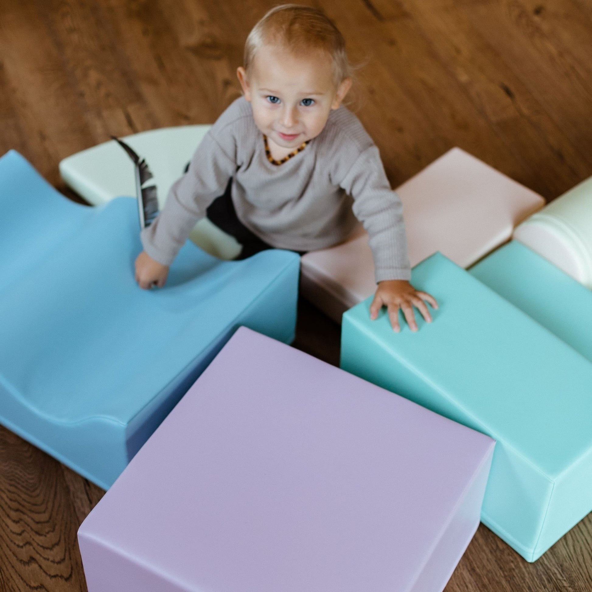 Soft Play Foam Block Set Light Pastel Explorer