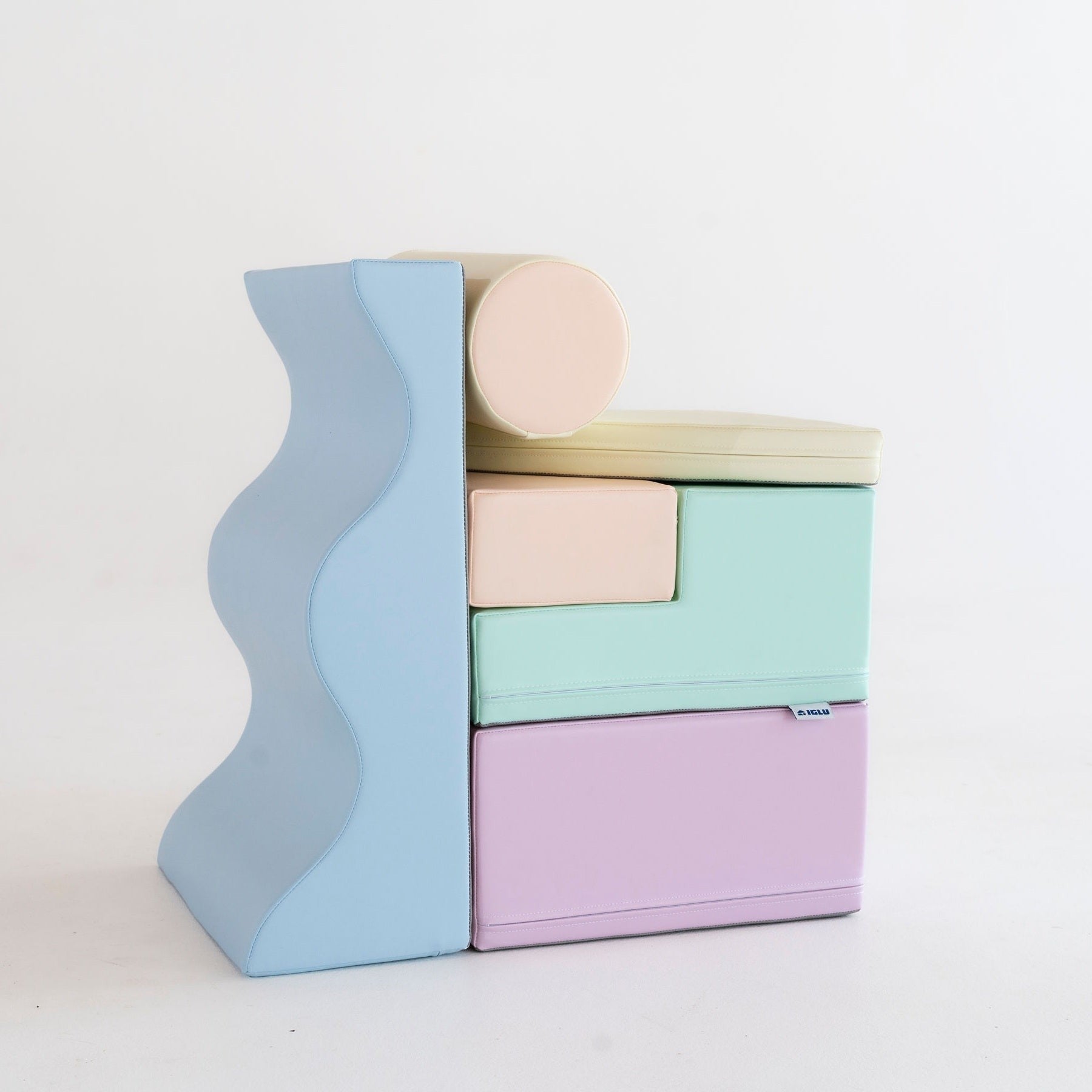 Soft Play Foam Block Set Light Pastel Explorer