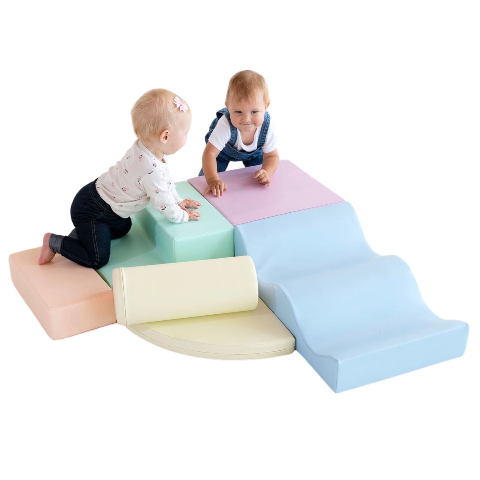 Soft Play Foam Block Set Light Pastel Explorer