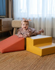 Soft Pink Toddler Foam Climbing Block Set