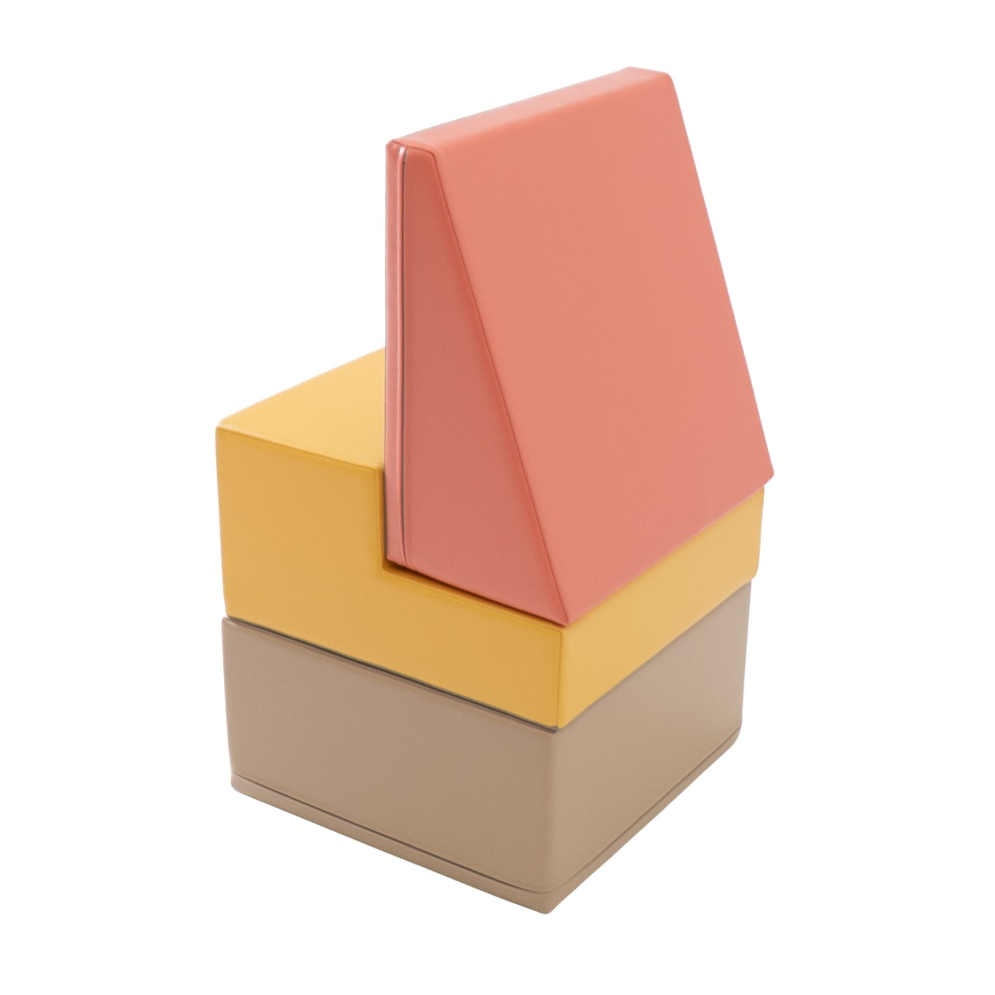 Soft Pink Toddler Foam Climbing Block Set