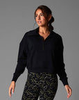Tavi Cozy Women's Half Zip Up Top