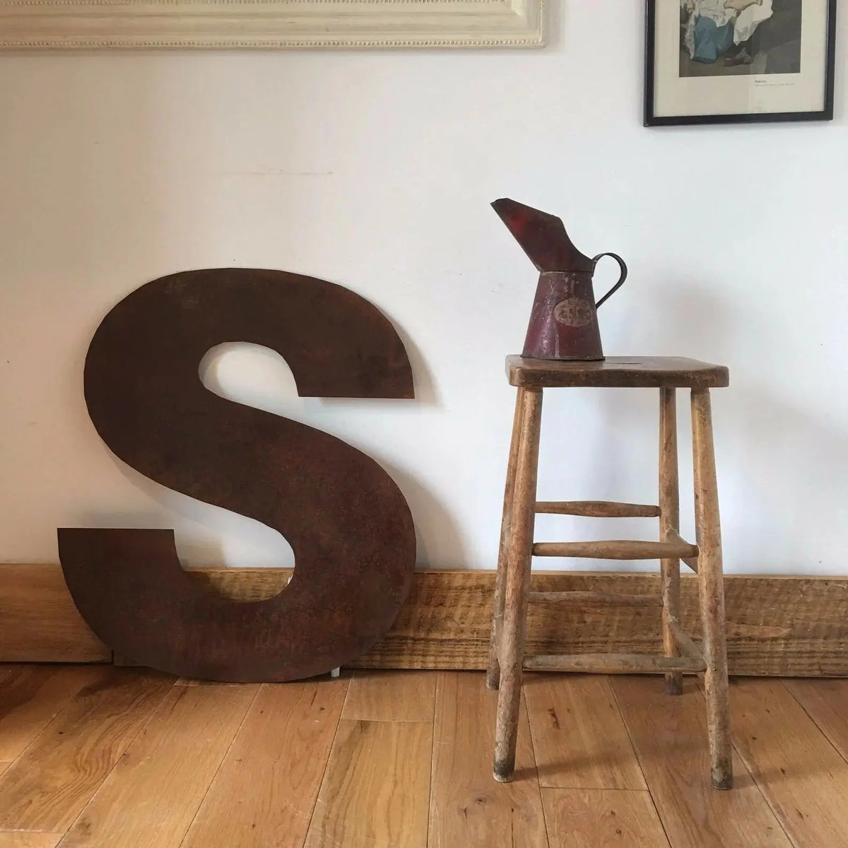 Large 70cm Rusty Metal Letters – XL Industrial Alphabet for Weddings, Home Decor &amp; Shop Signs House Numbers