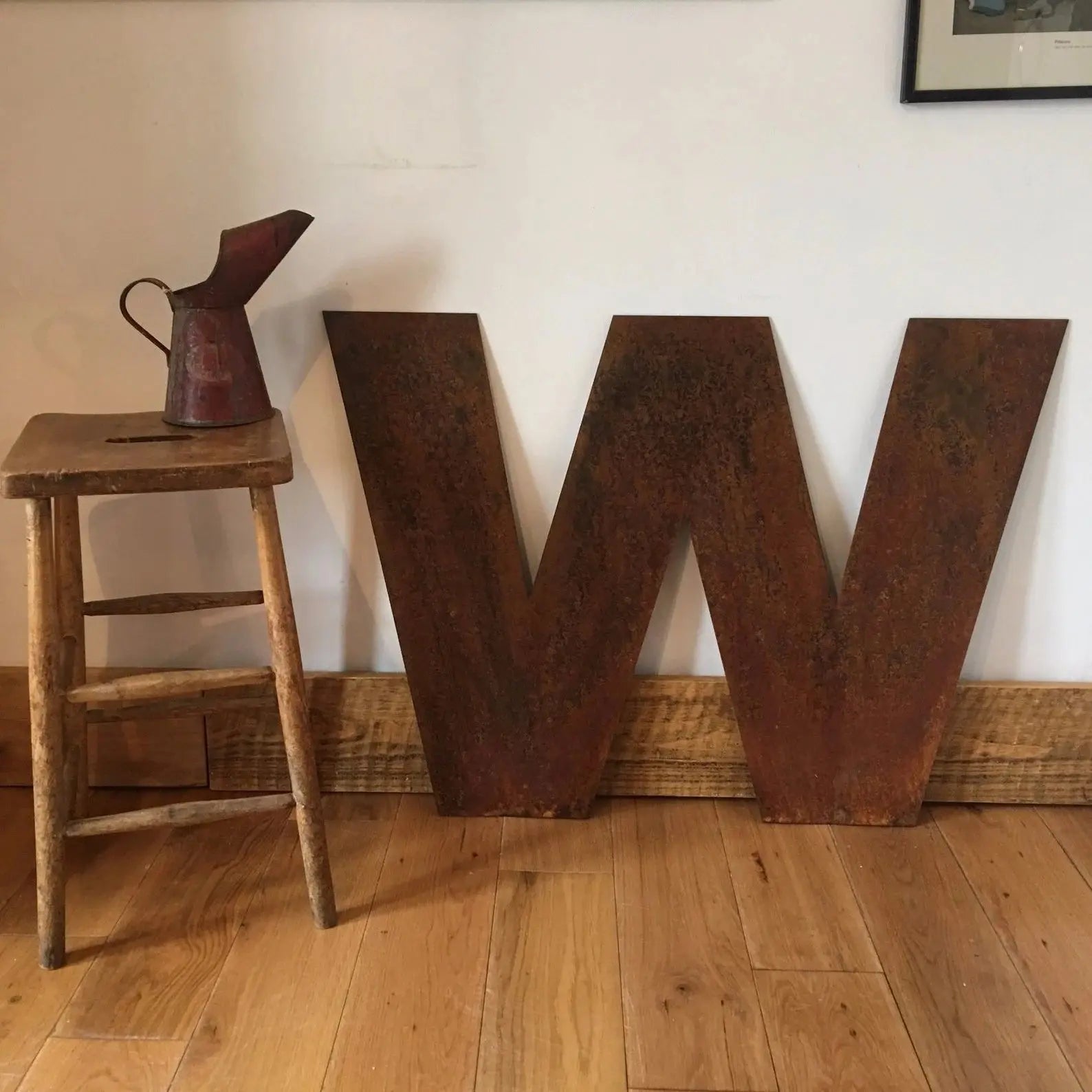 Large 70cm Rusty Metal Letters – XL Industrial Alphabet for Weddings, Home Decor &amp; Shop Signs House Numbers
