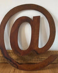 Large 70cm Rusty Metal Letters – XL Industrial Alphabet for Weddings, Home Decor & Shop Signs House Numbers