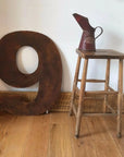 Large 70cm Rusty Metal Letters – XL Industrial Alphabet for Weddings, Home Decor & Shop Signs House Numbers