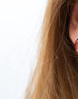 Floral Frame Amber Stud Earrings
