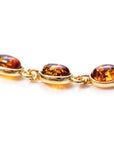 Gold Plated Dainty Oval Bracelet