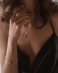 Amber ELEMENT Pendant Necklace