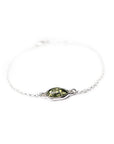 Green Amber ELEMENT Link Chain Bracelet