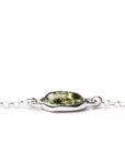 Green Amber ELEMENT Link Chain Bracelet