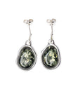 Green Amber ELEMENTS Drop Earrings