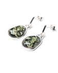 Green Amber ELEMENTS Drop Earrings
