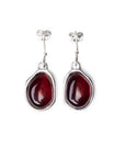 Cherry Amber ELEMENTS Drop Earrings