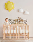 Baby Giraffe Lion Elephant Wall Sticker | Jungle Animal Nursery Decor