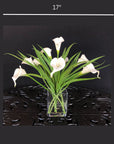 Silk Flower Arrangement White Calla Lilies