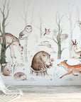 Woodland Forest Wall Decals for Kids | Animals and Tree Wall Decals | Nursery Woodland Stickers