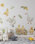 Goose Wall Decals | Watercolor Geese Wall Stickers | Farm Animals Decals | Kids Room Decor