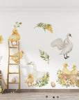 Goose Wall Decals | Watercolor Geese Wall Stickers | Farm Animals Decals | Kids Room Decor