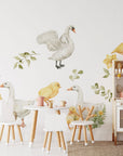 Goose Wall Decals | Watercolor Geese Wall Stickers | Farm Animals Decals | Kids Room Decor