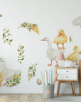 Goose Wall Decals | Watercolor Geese Wall Stickers | Farm Animals Decals | Kids Room Decor