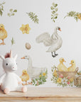 Goose Wall Decals | Watercolor Geese Wall Stickers | Farm Animals Decals | Kids Room Decor