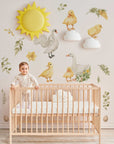 Goose Wall Decals | Watercolor Geese Wall Stickers | Farm Animals Decals | Kids Room Decor
