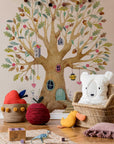 Fairy Tree House Wall Decal | Magical Wildflower Garden Floral and Fairy Wall Sticker - 3 Sizes Available