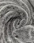 Luxury Black Frost Faux Fur Dog Blanket | Reversible with Soft Suede Backing
