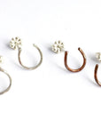 Lucky Horseshoe Stud Earrings
