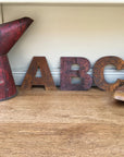 Rusty Metal Letters , Signs For The Home And Garden A–Z | Fat Font 5" Lettering