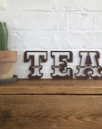Rusty 5" Carnival Metal Letters A-Z