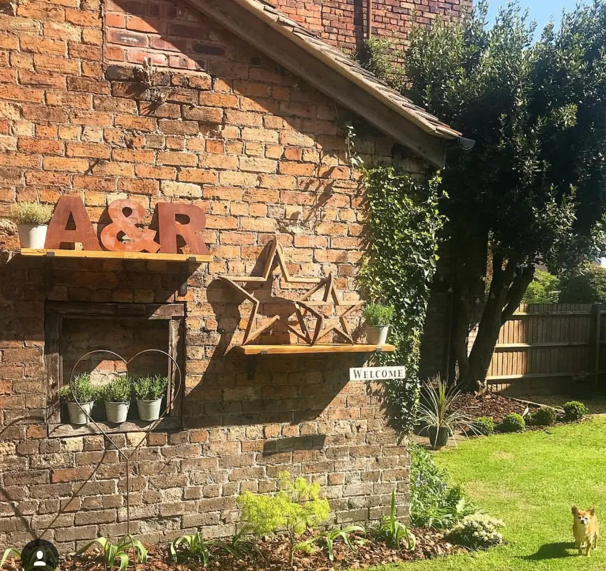 12″ Rusty Fat Font Metal Letters For The Home And Garden A–Z &amp; 0–9