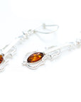 Amber Violin Dangle Earrings