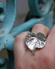 Leaf Ring: Nature Inspired Jewelry (Adjustable, Silver or Gold Plated)-2