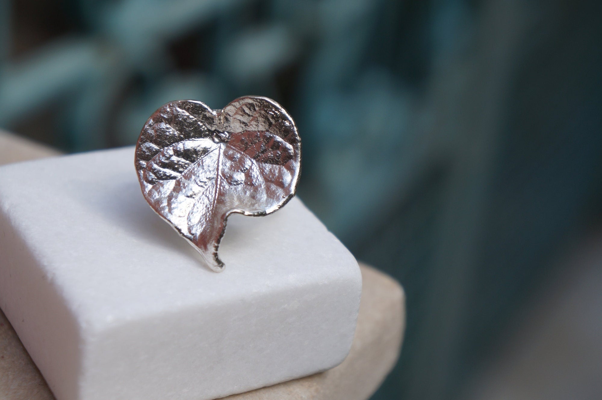 Leaf Ring: Nature Inspired Jewelry (Adjustable, Silver or Gold Plated)-3