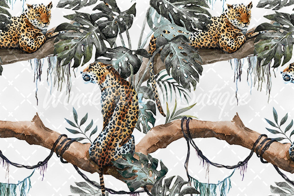 Jungle Wildlife | Removable Wallpaper | Self-adhesive | Temporary wallpaper 