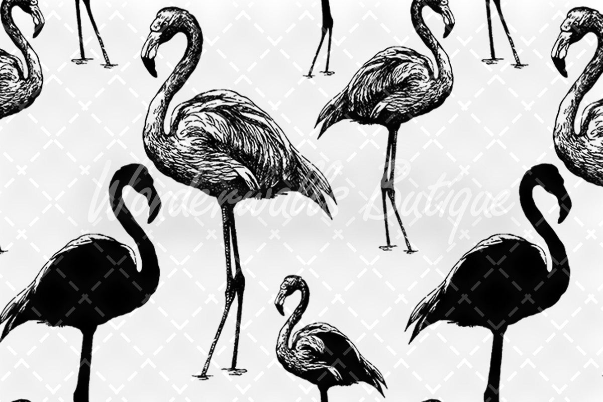 Retro Flamingo | Removable Wallpaper | Self-adhesive | Temporary wallpaper 