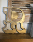 A-Z Rustic 5" or 12" Gold Metal Carnival Letters.